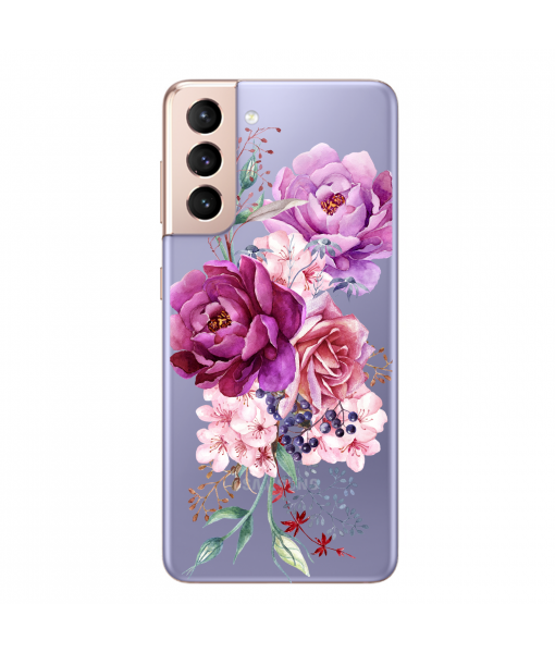 Husa Samsung Galaxy S22 Plus, Silicon Premium, BEAUTIFUL FLOWERS BOUQUET